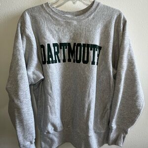 Vintage Dartmouth Crewneck Sweatshirt Pullover Co Op Gray Sz Medium Made In USA